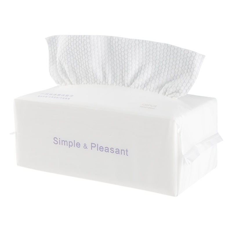 Disposable face wash towel wholesale thickened removable face wash towel dry and wet dual-use cotton soft towel beauty makeup remover towel manufacturers