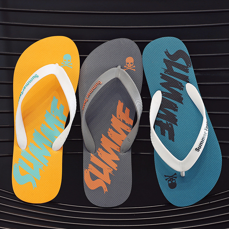Flip-Flops Men's Ready-Made Wholesale Men's Non-Slip Summer Outer Wear Beach Soft-Soled Men's Outdoor Stall Flip-Flops Trendy