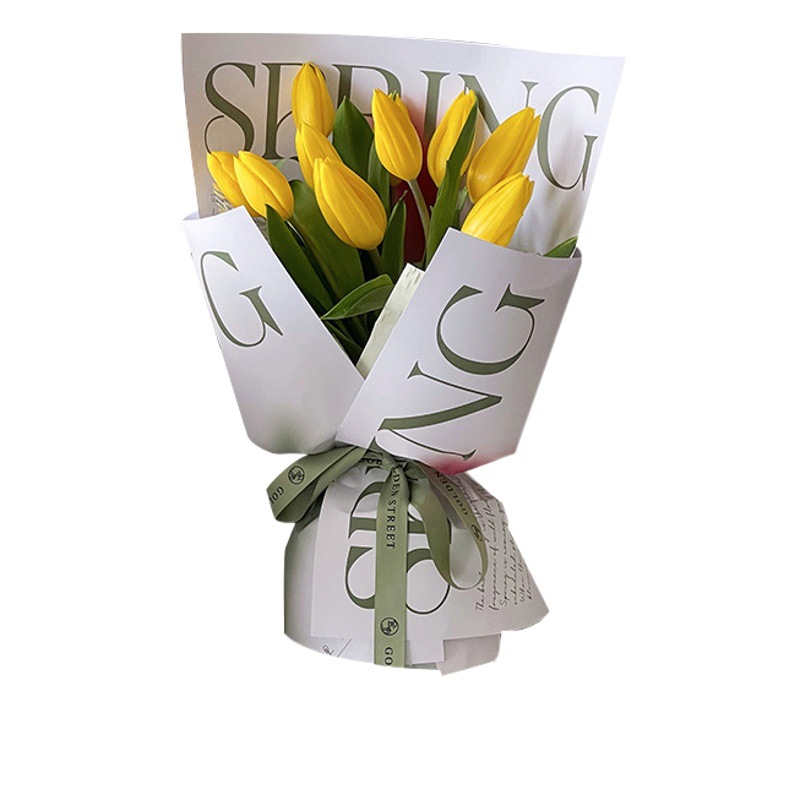 If you spring breeze mother's day wrapping paper florist tulip bouquet wrapping paper gift wrapping paper advanced