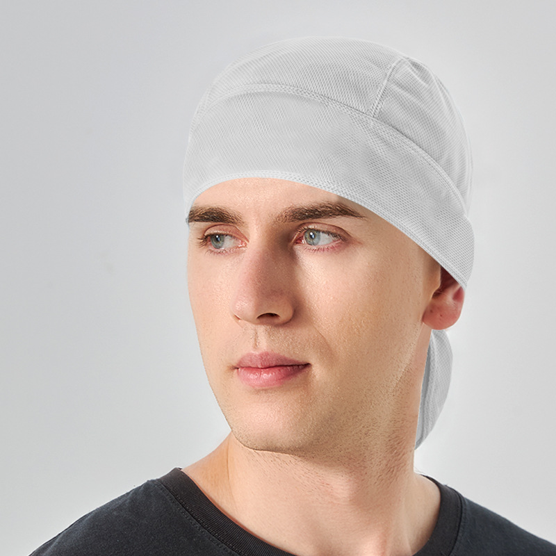 Picture of Pirate Hat Mesh Moisture-Wicking Ice Silk Cycling Cap Sports European and American Sun Protection Quick-Drying Headscarf Thin Breathable Moisture-Absorbing