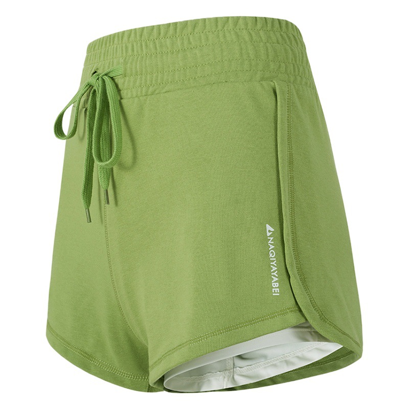 Cross-border Anti-light Sports Running Shorts High Waist Casual Quick-drying Breathable Three-part Pants with Lining New Thin
