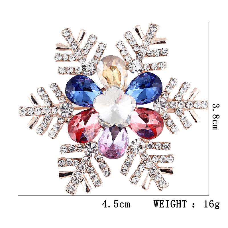 Picture of Lanhao European and American New Fashion Christmas Brooch Christmas Tree Shoes Elk Wreath Snowflake Bell Pin Women
