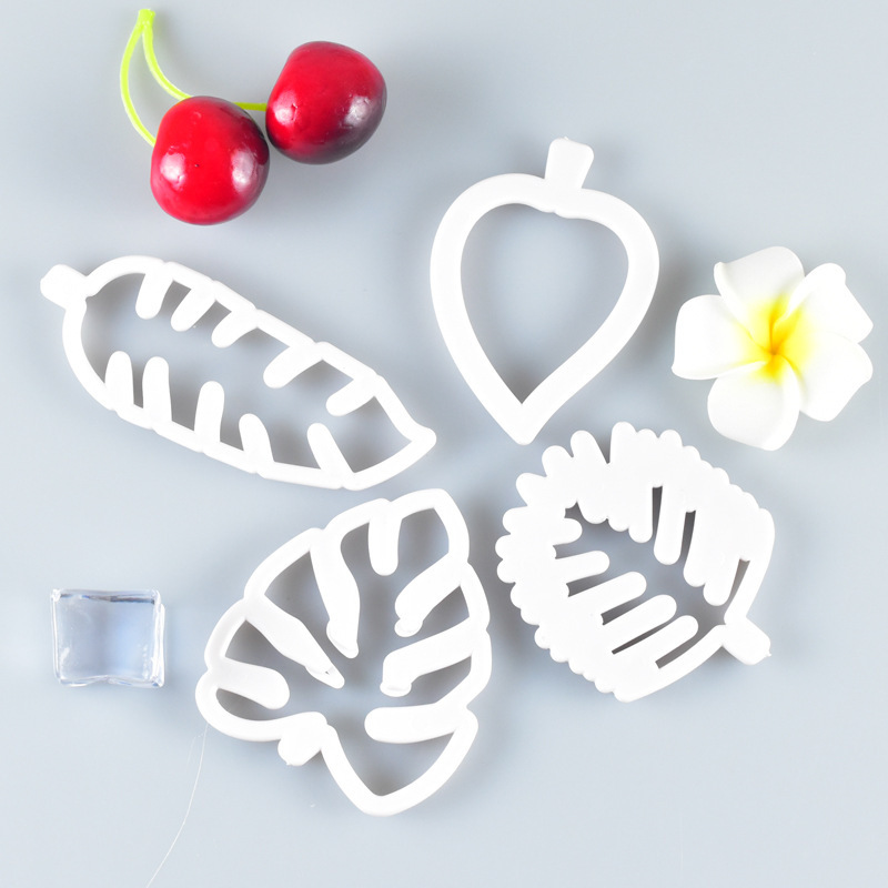 Injection molding diy baking tool household set kitchen 4PCs tropical tree mold
