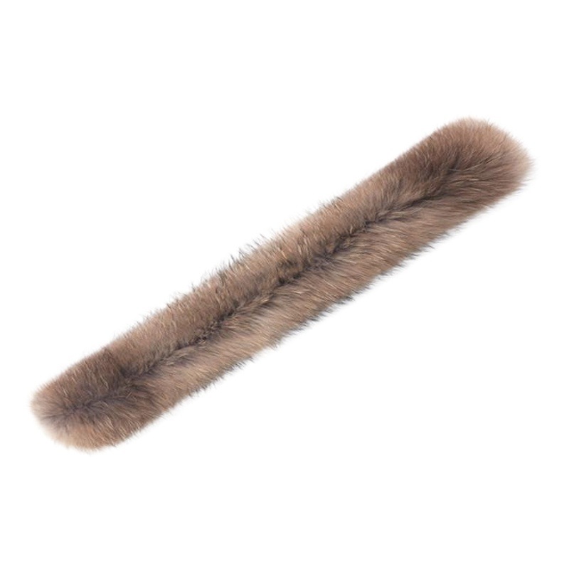 Manufacturer Delivers Real Raccoon Fur Collar down Square Collar Cotton Jacket Raccoon Fur Whole Leather Hat Collar Can Be Dyed