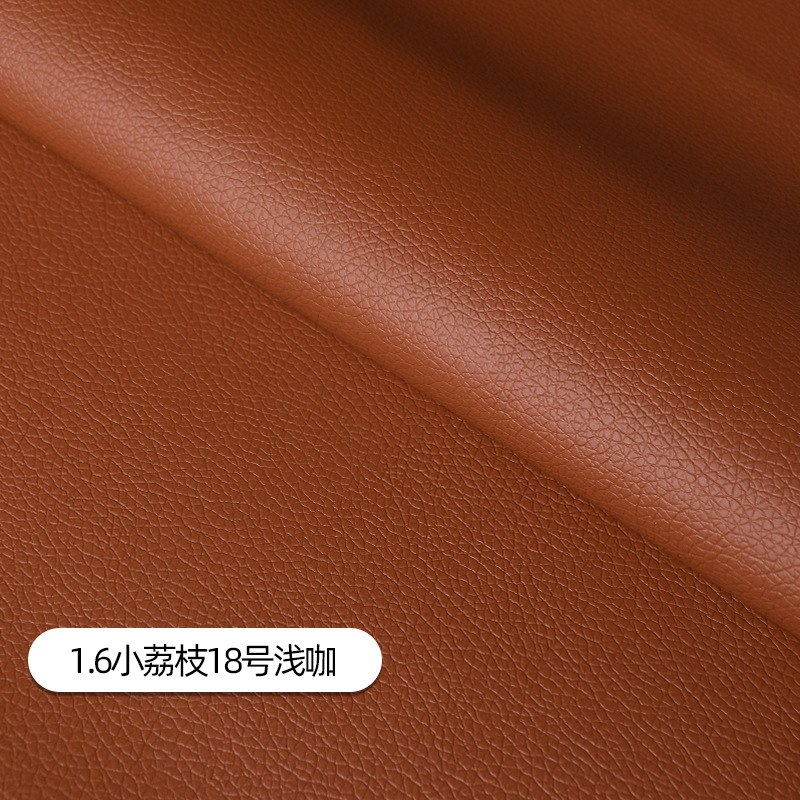 Picture of Litchi Pattern Pu Leather Fabric Pu Leather Artificial Leather Factory Leather Label Self-Adhesive Sofa Repair Subsidy Leather Patch