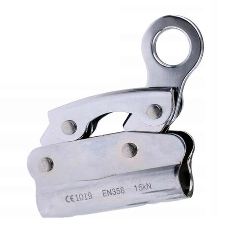 Picture of Outdoor high-altitude steel wire rope rock climbing self-locking device high-altitude operation rope anti-falling steel lock falling device slider equipment