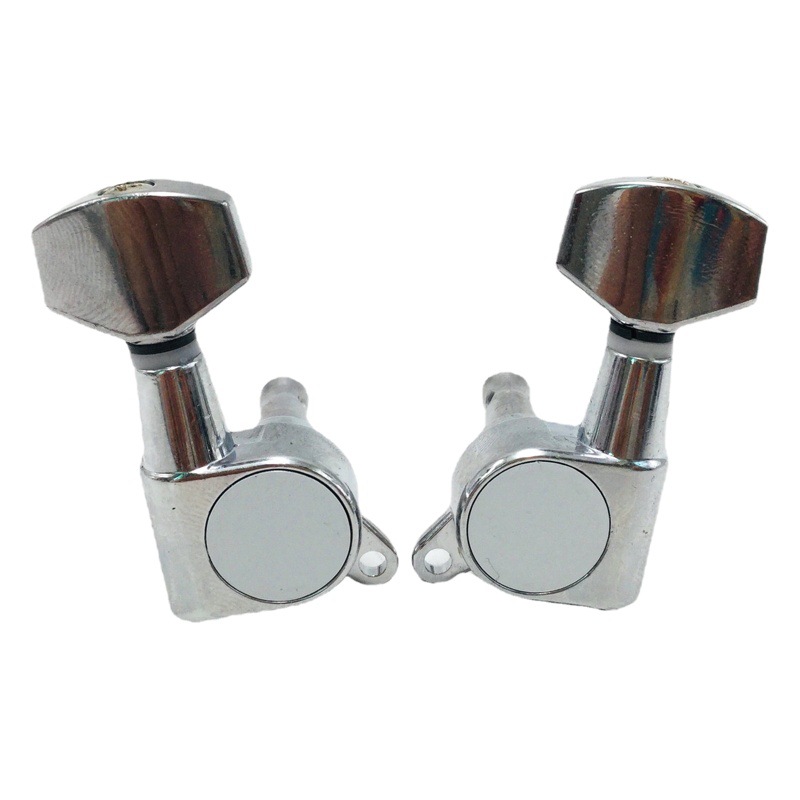 Guitar Accessories Fully Enclosed Quasi-String Button Electric Acoustic Guitar Chord silver Small Square Head String Button String Retractor