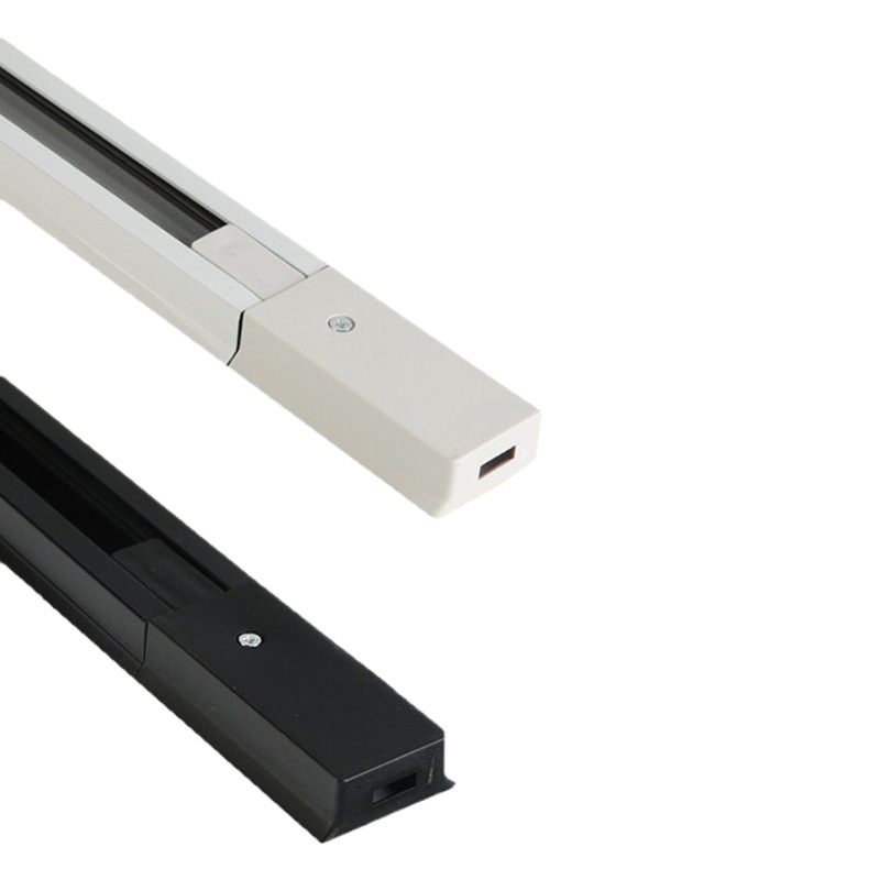 Track Strip Aluminum Guide Rail 1.15m 2.2m Wire Copper Core Aluminum Track White Shell Track Light Commercial Lighting