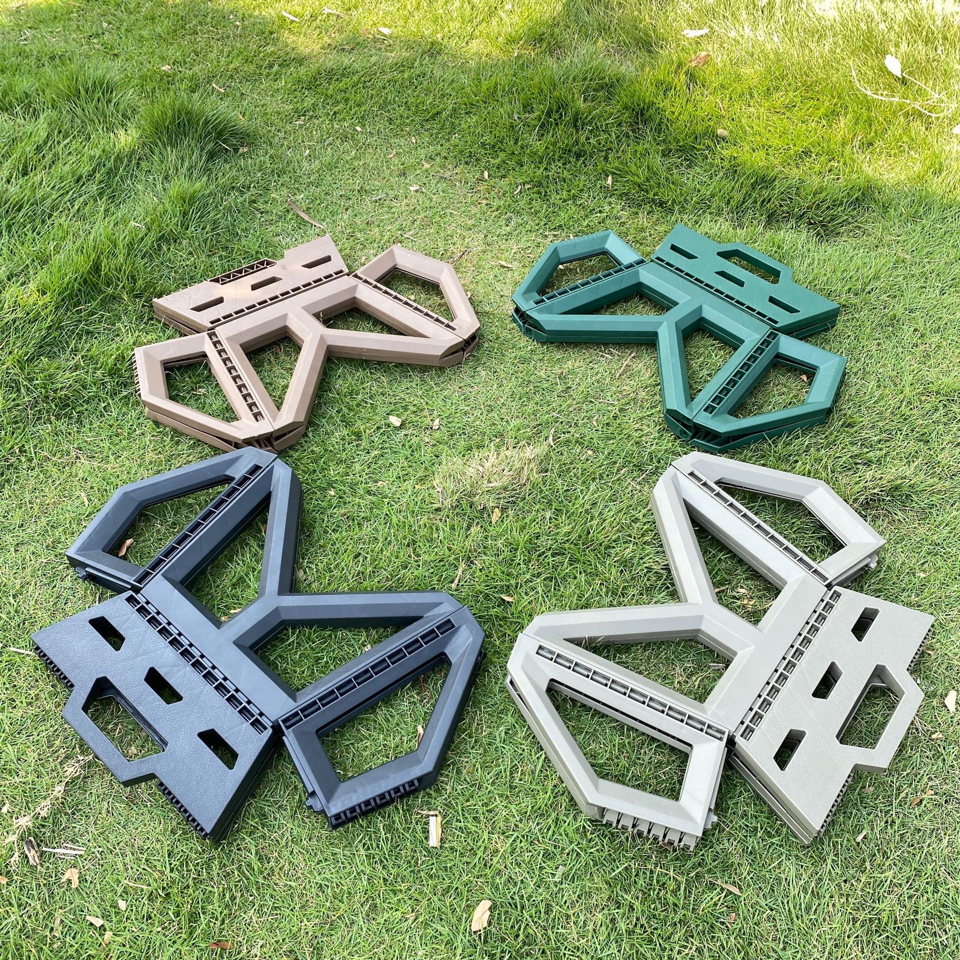 Picture of Folding Stool Portable Household Plastic Small Stool Outdoor Fishing Camping Style Mazar Stool Stall Kidsren's Small Bench