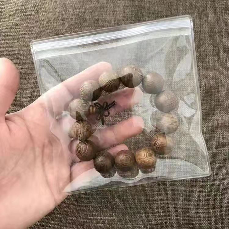 Picture of PVC transparent jewelry sealed bag earrings jewelry storage bag jewelry text play hand string self-sealing bag packaging bag manufacturers