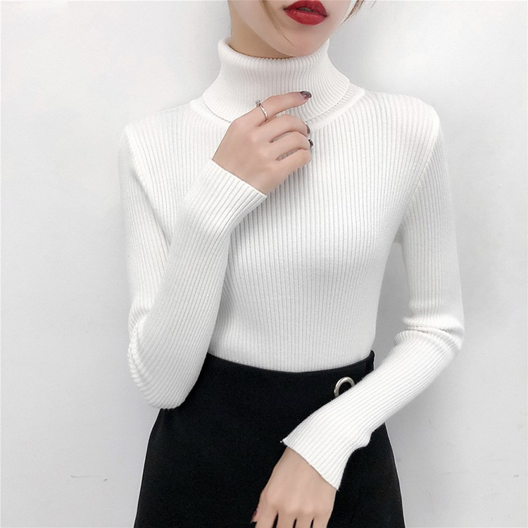 Pullover Turtleneck Knitwear Women's Inner Layering Shirt Autumn and Winter 2025 New Long-Sleeved Warm Slim Pure Color Knitwear
