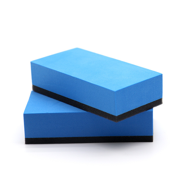 Supply 70*30*15mm blue oil-absorbing sponge coating wipe car paint crystal plating wax EVA sponge wipe