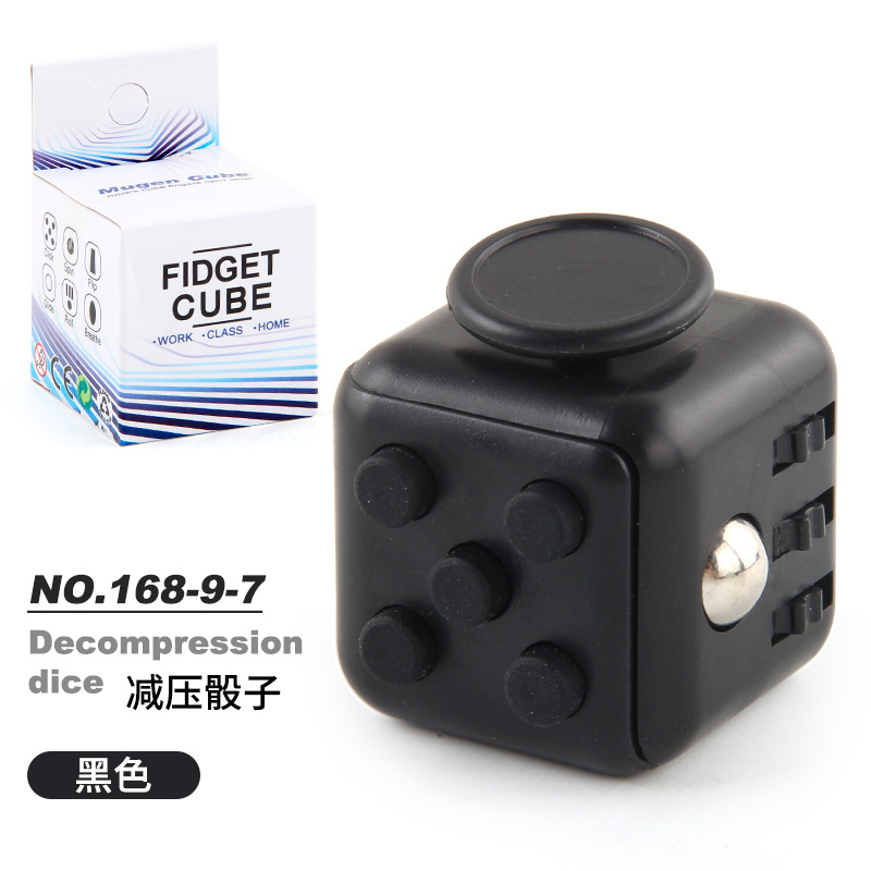 Picture of Cross-border New Strange Toy Decompression Rubik's Cube Vent Decompression Dice Press 6-sided Finger Rubik's Cube Source Factory