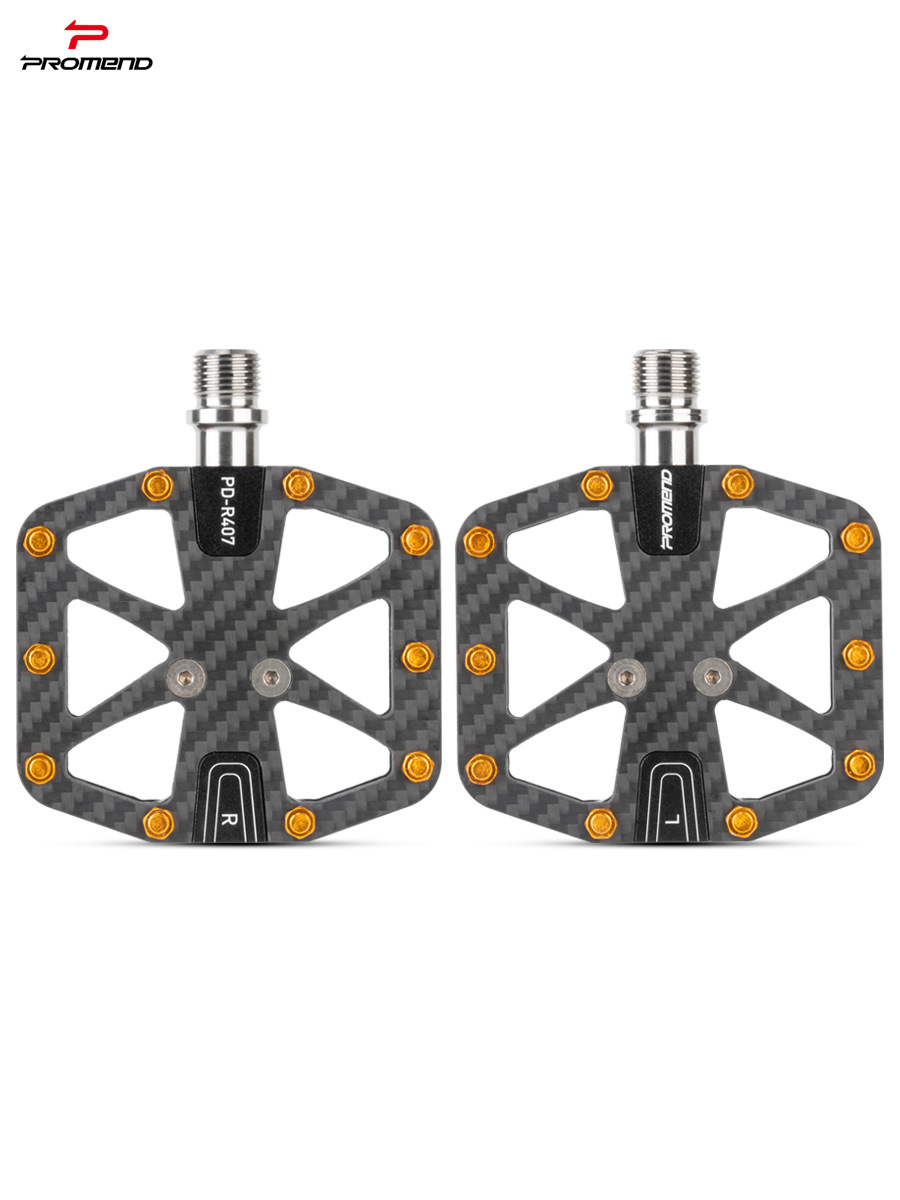 PROMEND road bike pedal carbon fiber sanpeilin bearing titanium shaft mountain bike riding pedal pedal