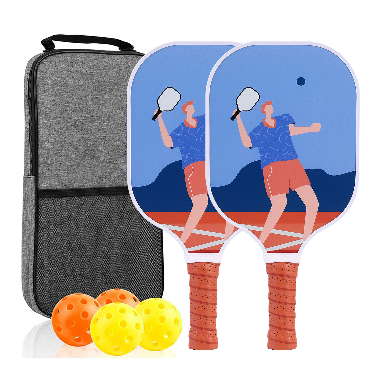 Picture of Peak Racquet suit Fiberglass Outdoor Feather Board Single Shoulder Storage Bag Pickleball Set Trainer