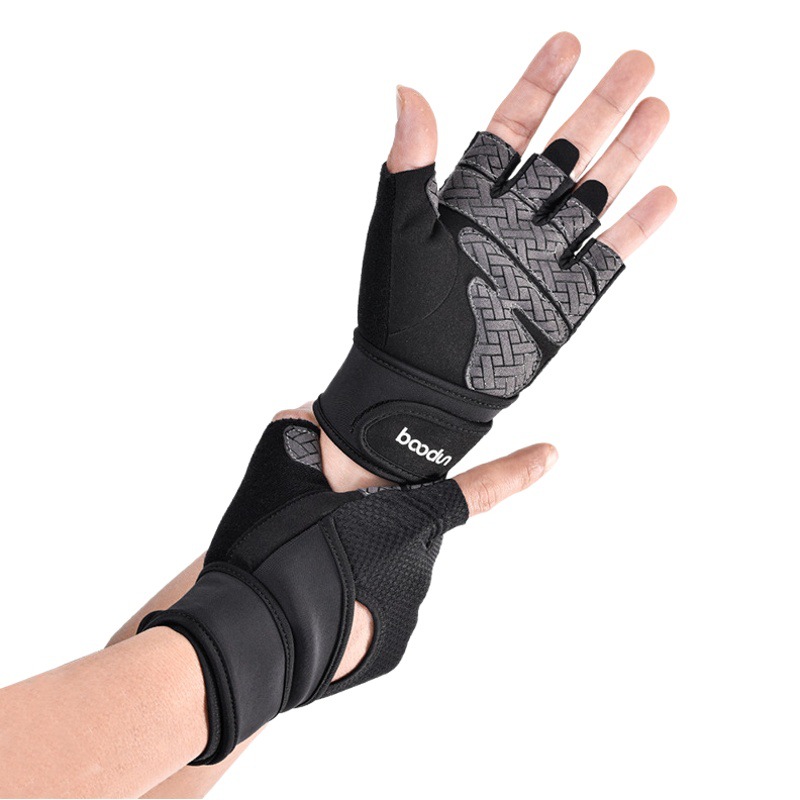 Burton's New Indoor Fitness Gloves Extended Wrist Guards Pull-Ups Yoga Dumbbell Fitness Gloves