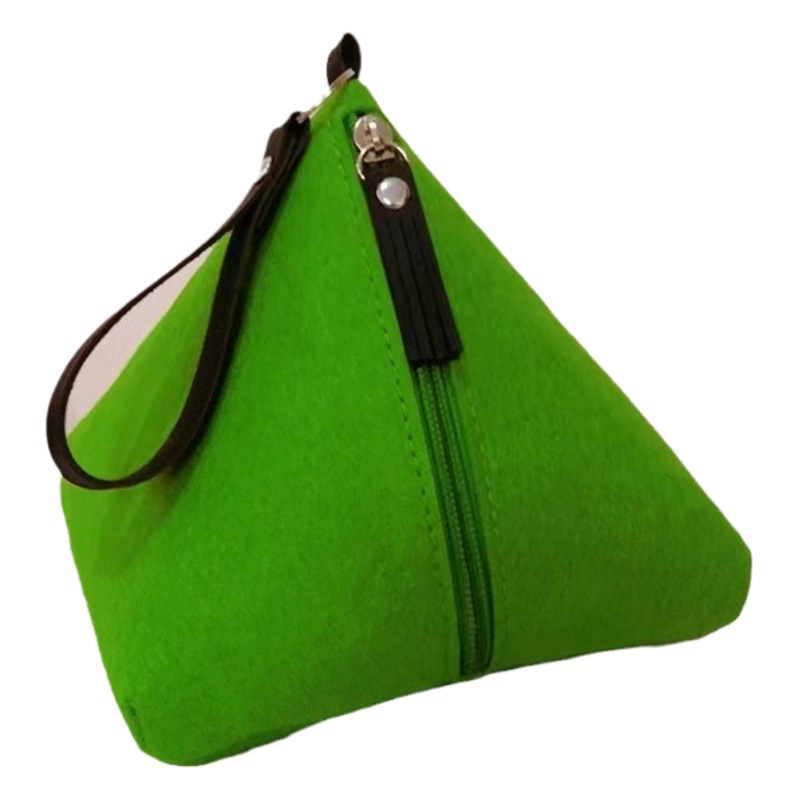Dragon Boat Festival Felt Zongzi Bag Portable Change Zipper Bag Gift Giving Storage Bag Holiday Gift Packaging Box