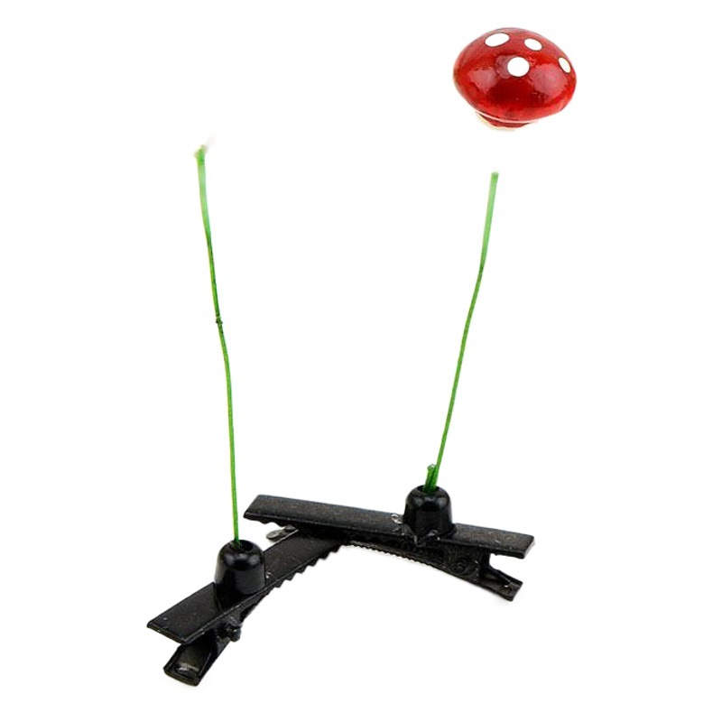 Sell cute artifact grass hairpin bean sprouts flower head long grass hairpin value long grass simulation mu head flower wholesale