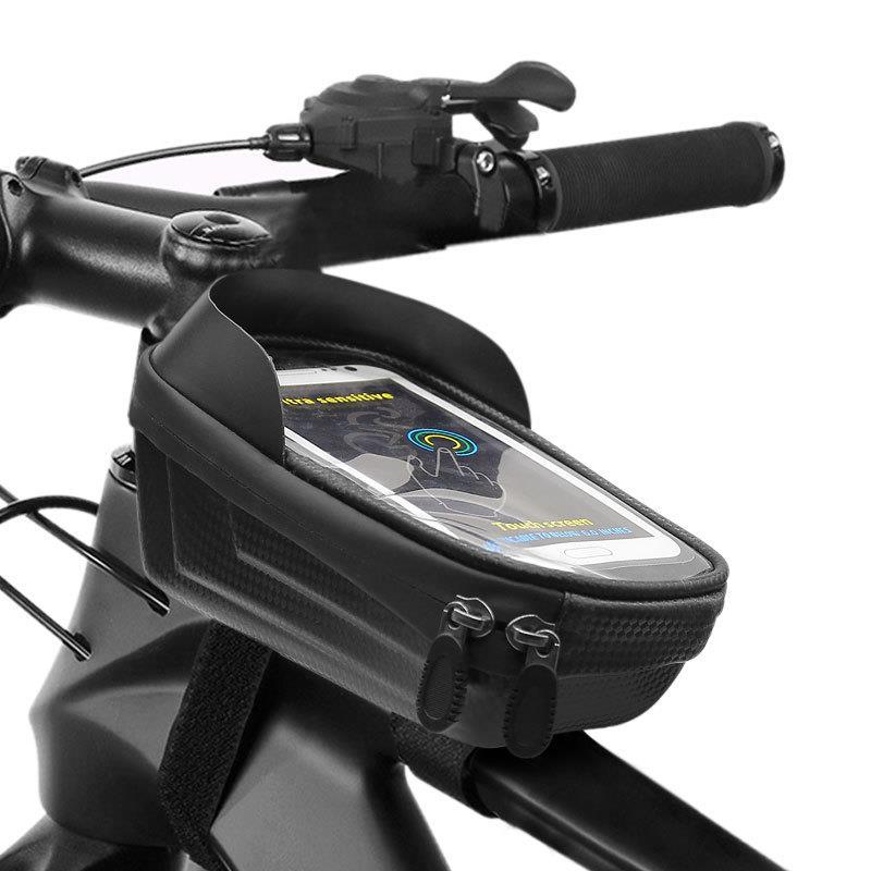 New Bicycle Bag Mountain Bike Mobile Phone Navigation Front Beam Bag Outdoor Riding Triple Fixed Tool Storage Bicycle Bag