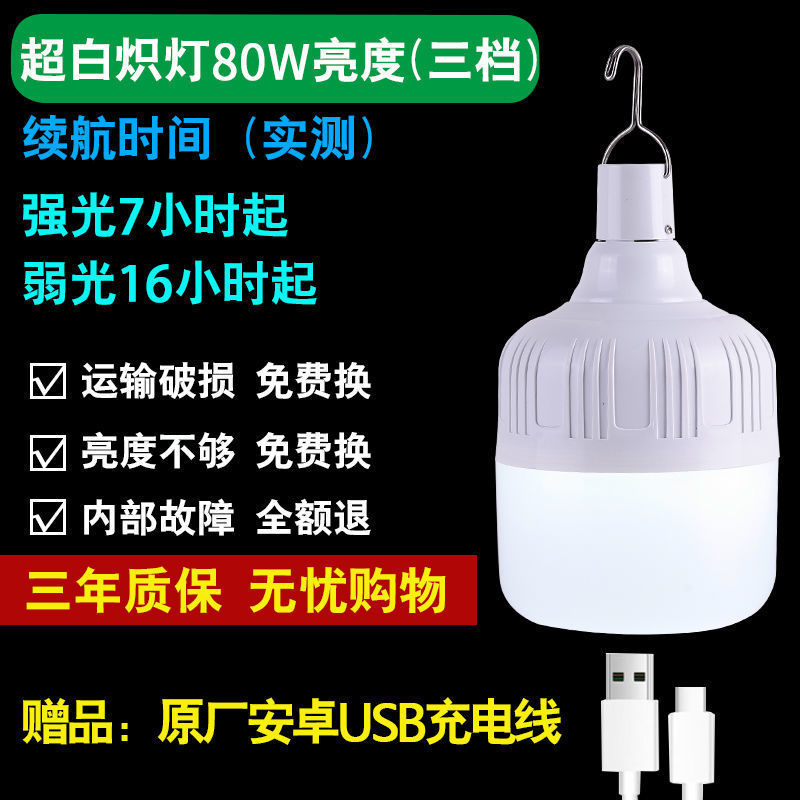 Picture of Hanging street stall lights, charging hanging lights, multi-functional lights, charging lights, emergency lights, camping lights, charging plants