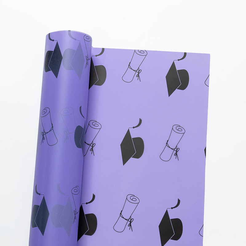 Picture of Graduation season waterproof bow book flower wrapping paper college entrance examination doctor hat bouquet wrapping paper gift flower paper 1