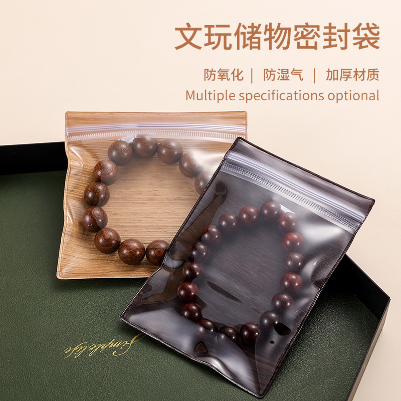 pvc text play bag anti-oxidation beads bracelet jewelry jewelry bag storage bag high sense plastic dustproof packaging bag