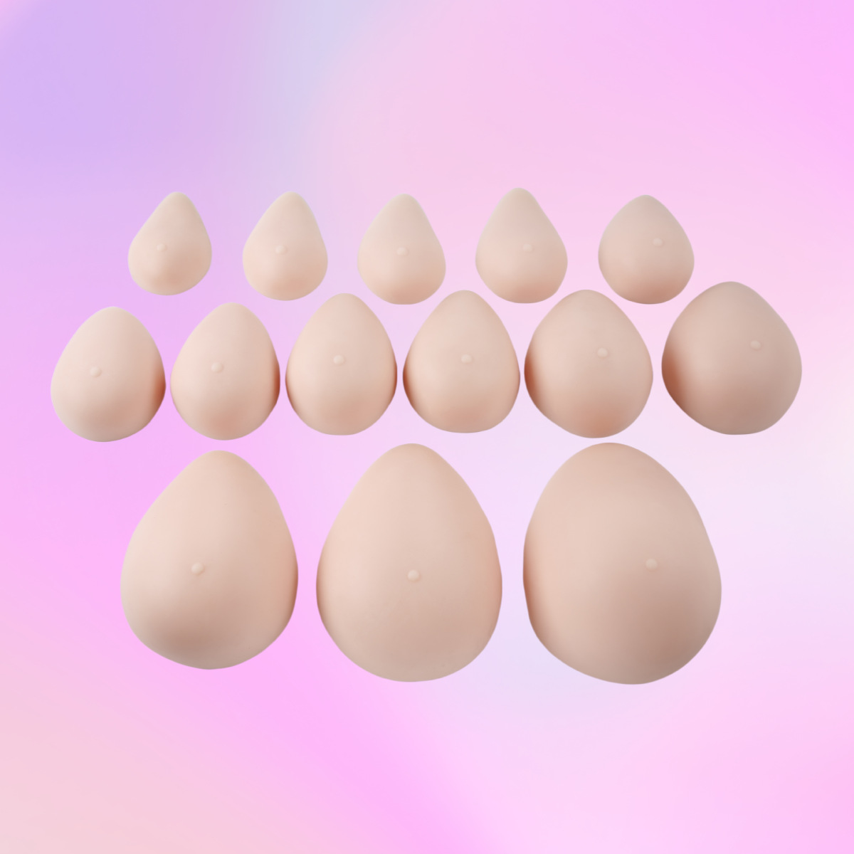 New Skin Silicone Simulation Drop-shaped Breast Prossion Special Breast Pad for Breast Surgery False Breast CD Dress False Chest