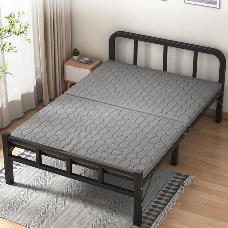 Picture of Single Office Nap Bed Rental Room Nap 1.2m Hard Plate Iron Frame Bed Multi-Functional Bed Foldableing Bed