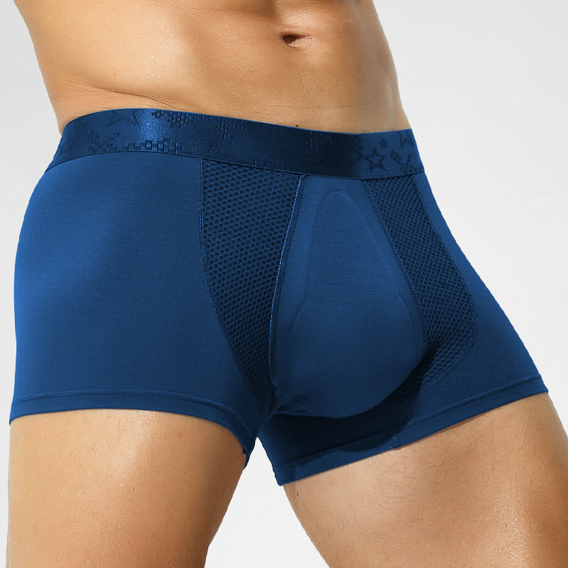 Men's Underwear 3DU Convex Pocket Youth Underwear Men's Comfortable Breathable Antimicrobial Boys' Sexy Boxer Shorts