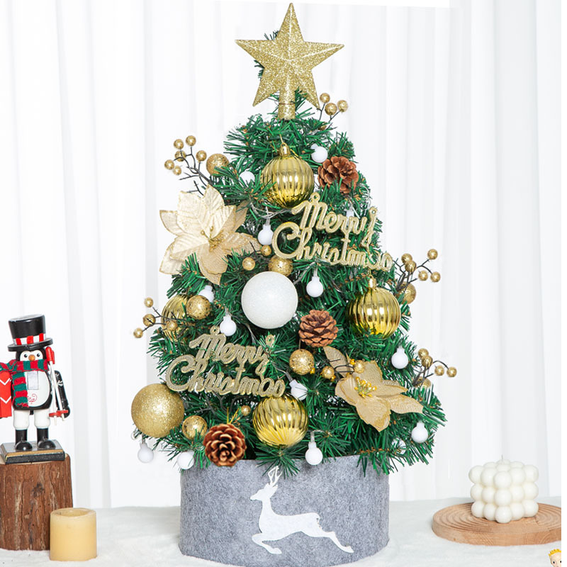 2023 New Cross Border Hot Sale Mini Christmas Tree 50cm 60cm Small Desktop Christmas Decorations