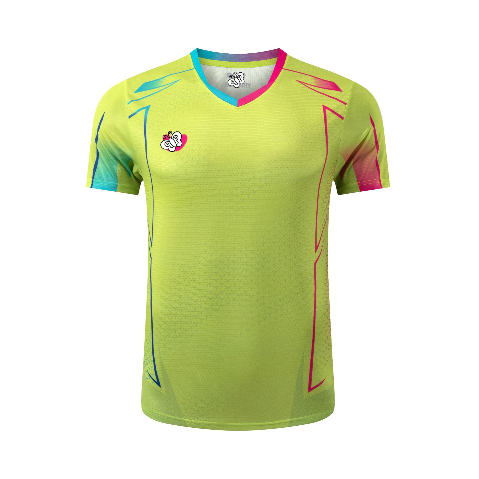 Picture of New Table Tennis Uniforms for Men and Women, Quick-Drying Short-Sleeved Student Kidsren's Tops, Women's Training Uniforms, Group Purchase Team Uniforms, Summer 2201