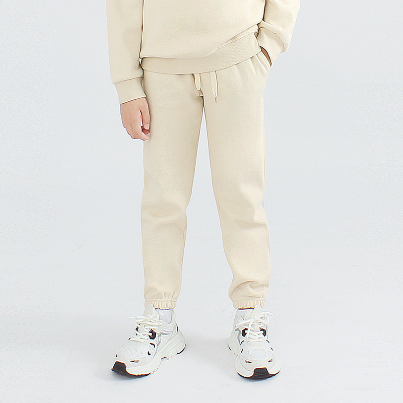 Picture of Autumn and winter Korean version of the new children's fleece-lined pants big children's solid color all-match warm pants girls' pants generation