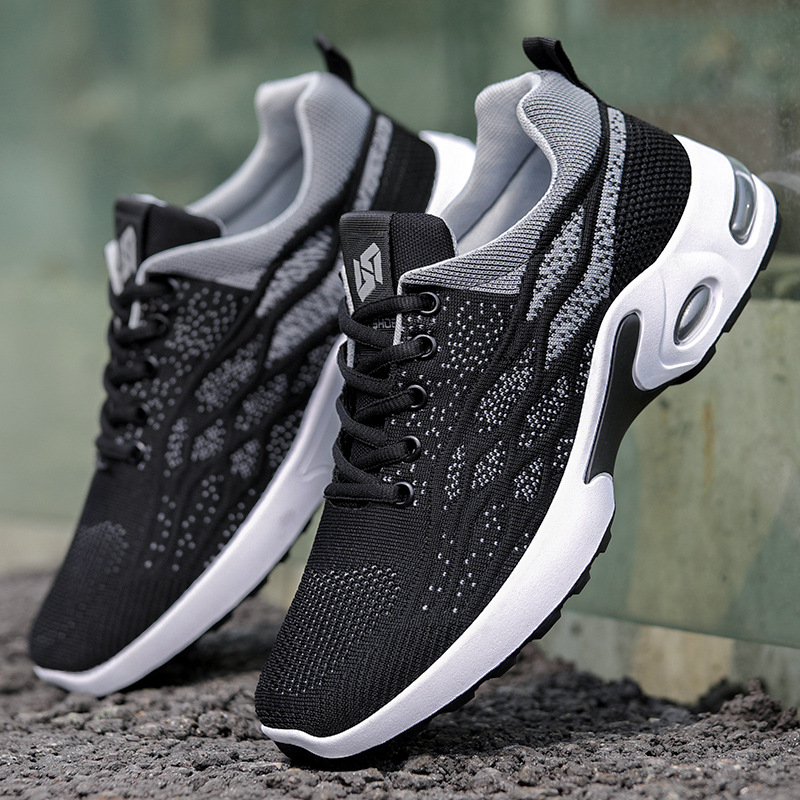 Picture of Men's Sports Shoes 2025 Foreign Trade Shoes Men's Breathable Lace-Up Running Shoes Korean Style Lightweight Casual Men's Shoes Breathable and Lightweight
