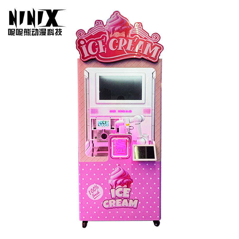 Fully Automatic Homemade Ice Cream Machine, Vending Machine, Unmanned Vending Machine, All-In-One Ice Cream Vending Machine