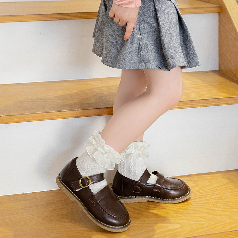 Picture of Spring Summer Autumn Girls Lace Socks Korean Fashion Dance Socks Children's Socks Lace Princess Socks Baby Girls Socks
