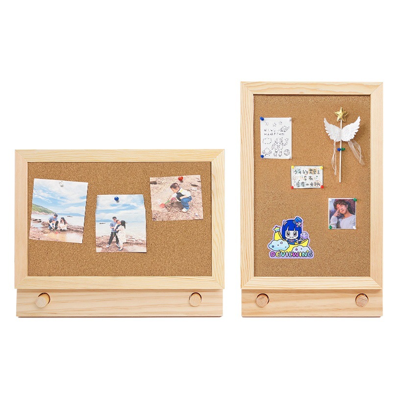 Stand Desktop Noteboard Small Cork Board Wall-mounted Photo Display Board Office Creative Memo Board