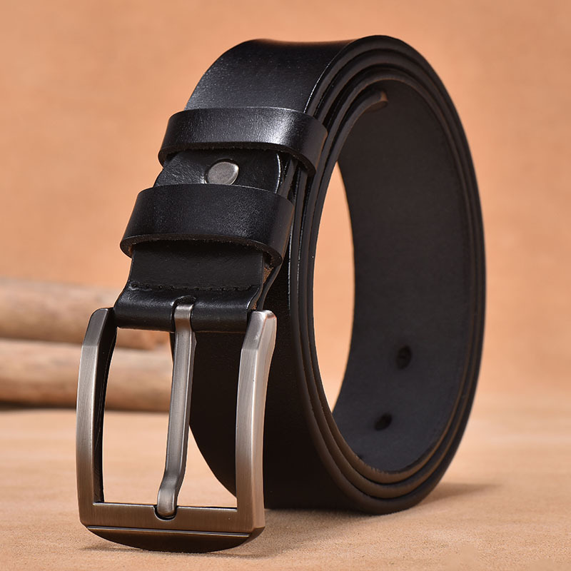 Men's retro pin buckle daily buckle leather belt foreign trade cowhide belt classic men's waistband a generation of hair