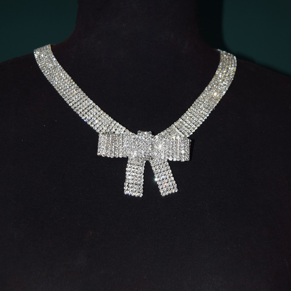 Picture of European and American Cross-border Exaggerated Belt Body Rhinestone Waist Chain Sequin Sexy Fashion Simple Bow Decorative Chain