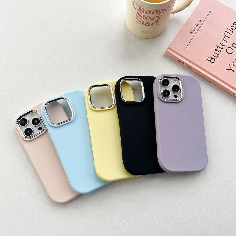 Picture of Solid Color Chubby Girl for Apple 16pro Phone Case New 15promax Electroplated 14/13/12 Drop-resistant 11x