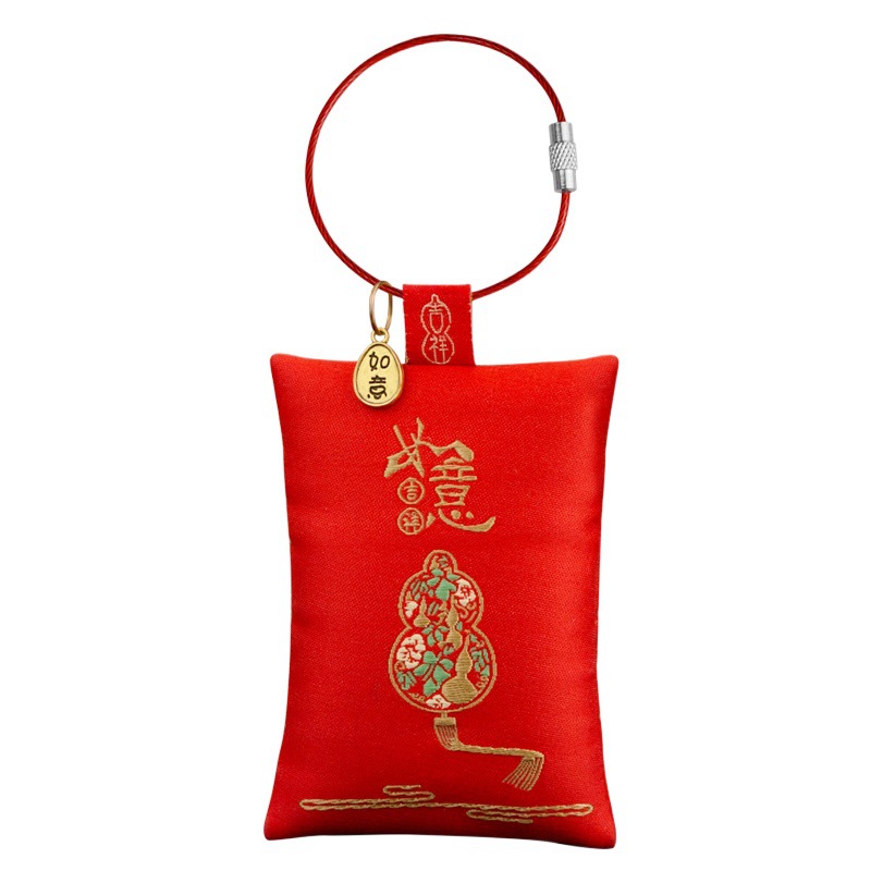 2025 Year of the Snake Tai Sui Amulet Snake Dragon Pig Monkey Tiger Zodiac Year Lucky Charm Gift Bag Wholesale Sachet