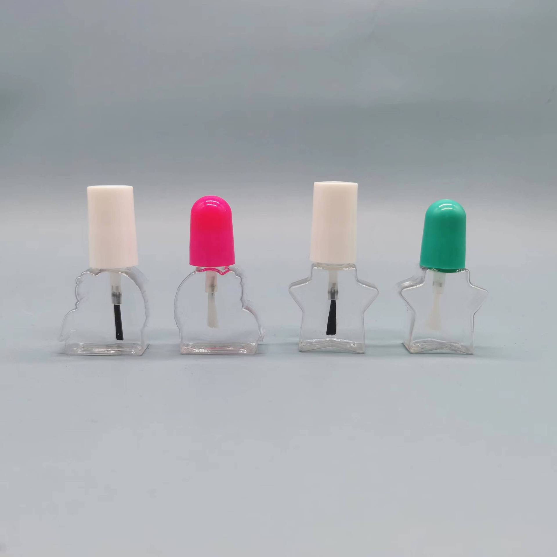 Factory 10mlPETG material nail polish removal plastic bottle cartoon shape bottle pig shape bottle without lid