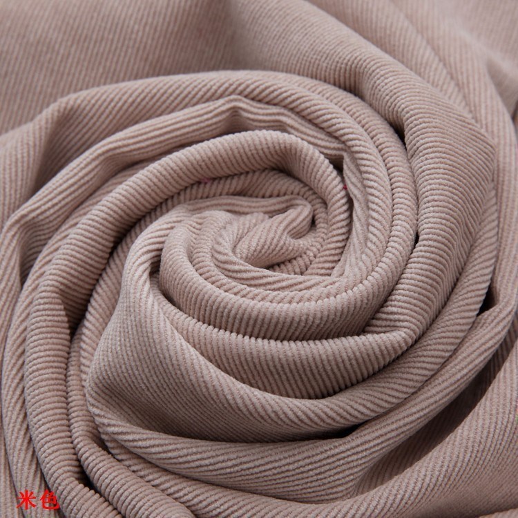 Corduroy Manufacturer 21W Velvet Beige Pants Children's Clothing Fabric Has Strong and Good 21 Pieces of Brocade Polyester Corduroy