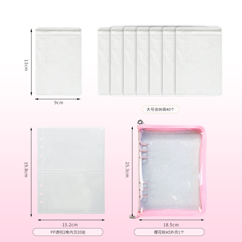 Picture of Anti-oxidation Jewelry Storage Book Earrings Ear Studs Ear Clips Necklace Hand Jewelry Silver Jewelry Sealed Bag Portable Bag Book