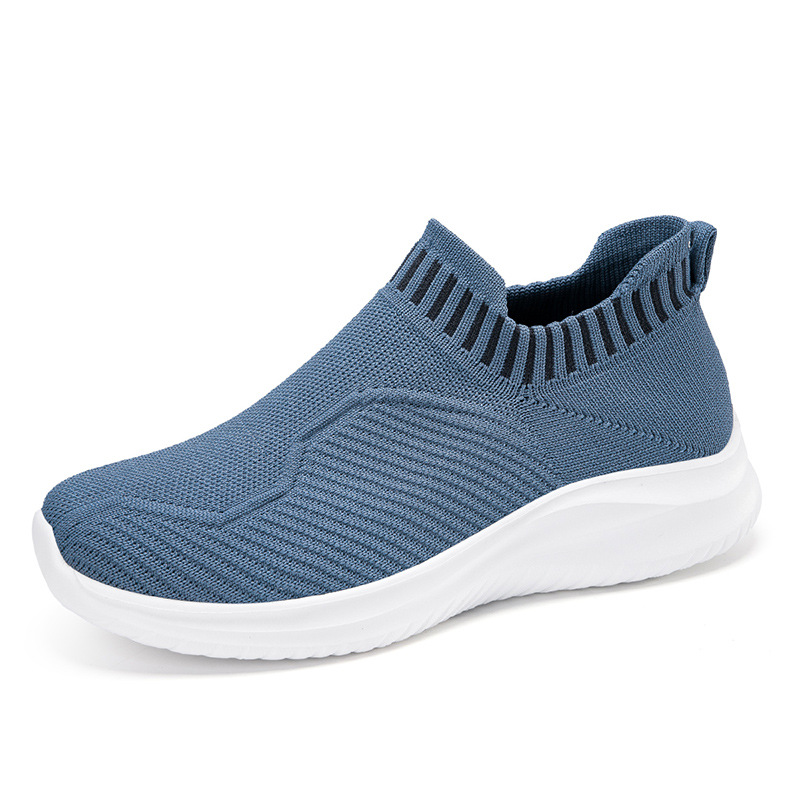 Picture of Cross-border plus size new socks shoes summer walking casual women's shoes breathable fly woven running sneaker lazy feet