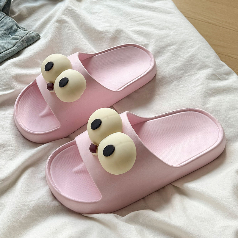 Big-Eyed Slippers for Women, Summer Outer Wear, New Eva Slippers for Women, Soft-Soled Home Sandals, Men's Sandals