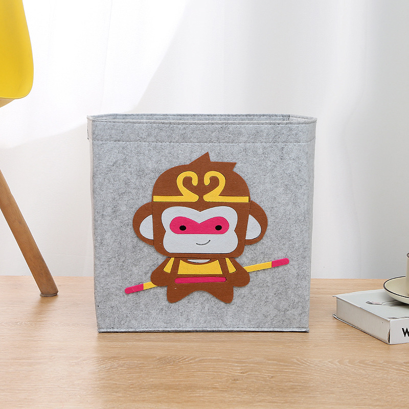 Picture of Felt Bag Cartoon Storage Basket Kidsren's Toy Dirty Clothes Storage Box Handbag Large Capacity Dirty Clothes Storage Essential