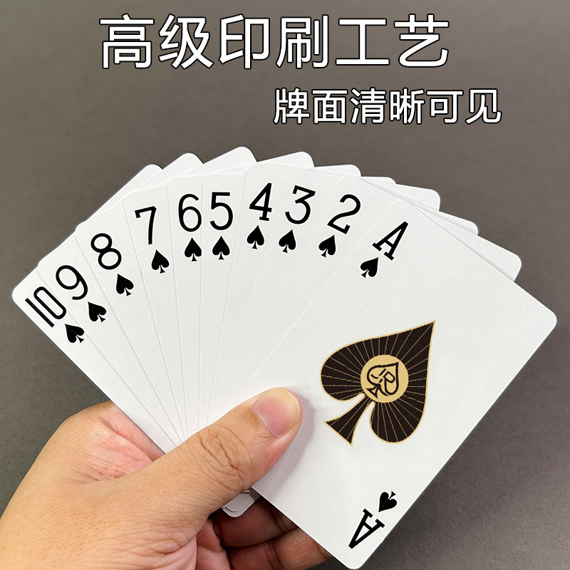 Picture of Egg special poker cards full box wholesale 100 pairs of high-end egg blue core cloth paper high quality big word cards