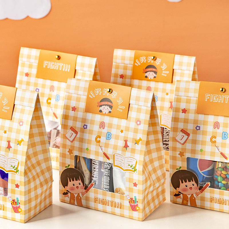 Candy packaging bag snowflake crisp nougat packaging box holiday gift bag baking paper bag baking packaging wholesale