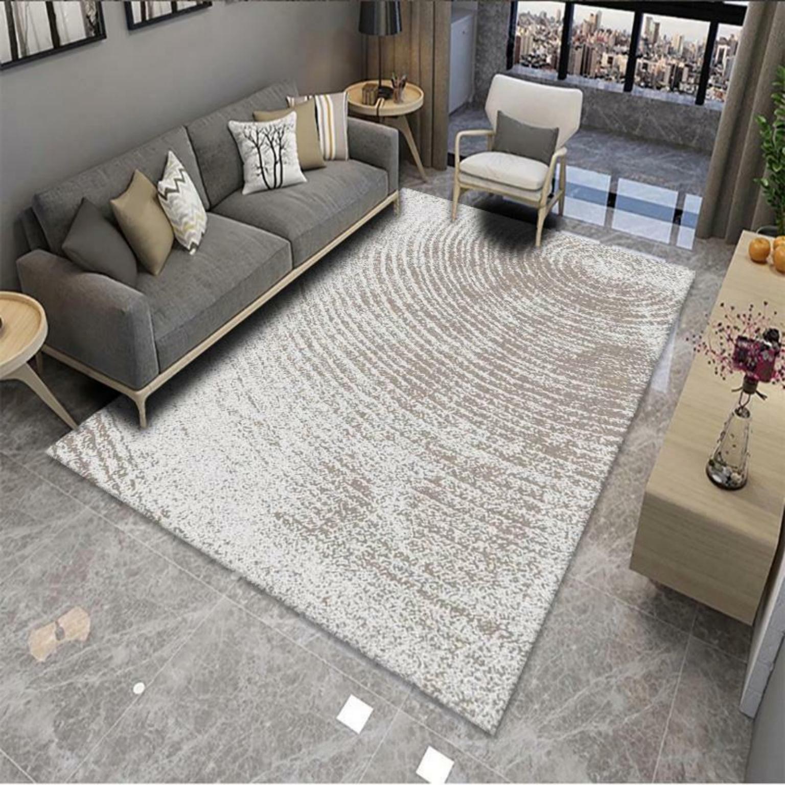 Picture of Modern Simple Living Room Carpet Geometric Pattern Home Study Sofa Printing and Dyeing Carpet Homestay Hotel Carpet Floor Mat