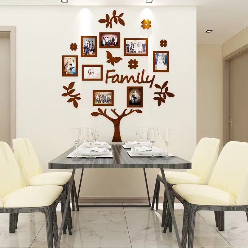 Family Growth Tree Photo Wall Decoration Children's Room Bedroom Layout Creative Personality 3D Wall Sticker